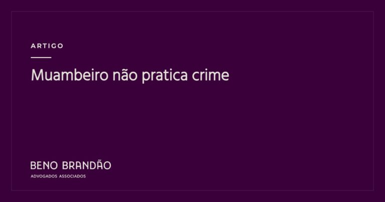 Capa do artigo: Muambeiro não pratica crime
